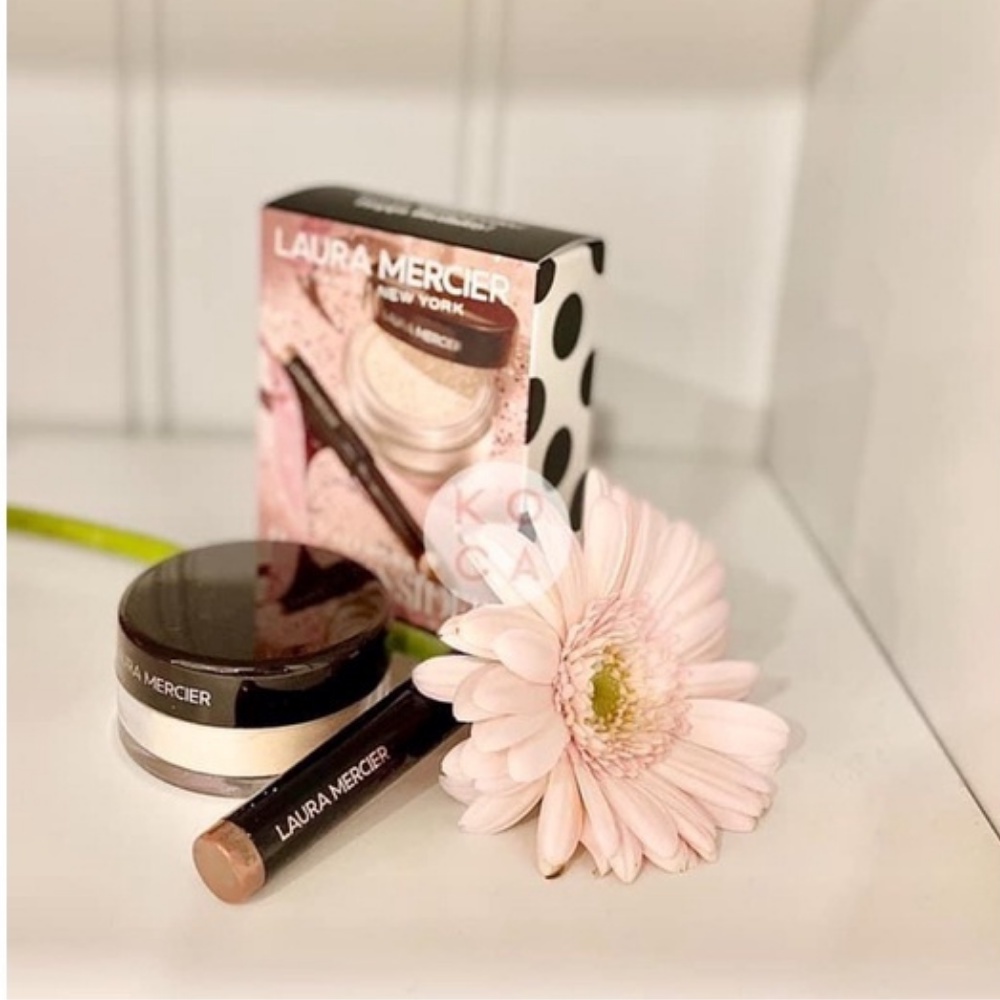 Set Phấn Phủ Nhũ Mắt Laura Mercier Sephora Translucent Loose Setting Powder Size Mini