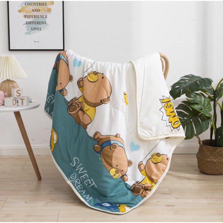 CHĂN ĐŨI XUẤT NHẬT CHO BÉ kt 1m1x1m5