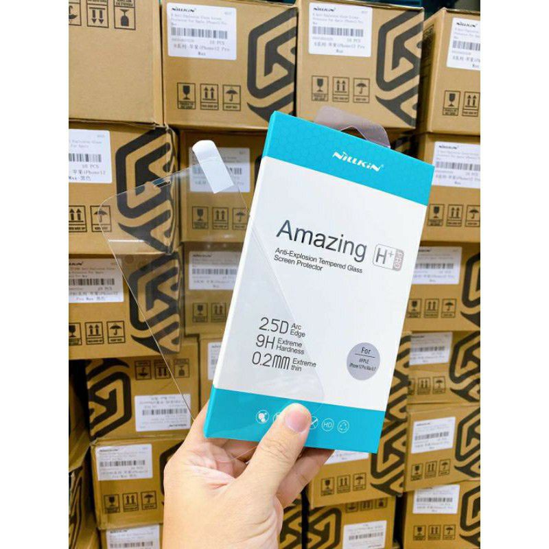 Kính cường lực nillkin h+ cho iphone 13 pro max/13/13 pro/13 mini/12 pro max/12 pro/12/12 mini/11 pro max/11/11 pro