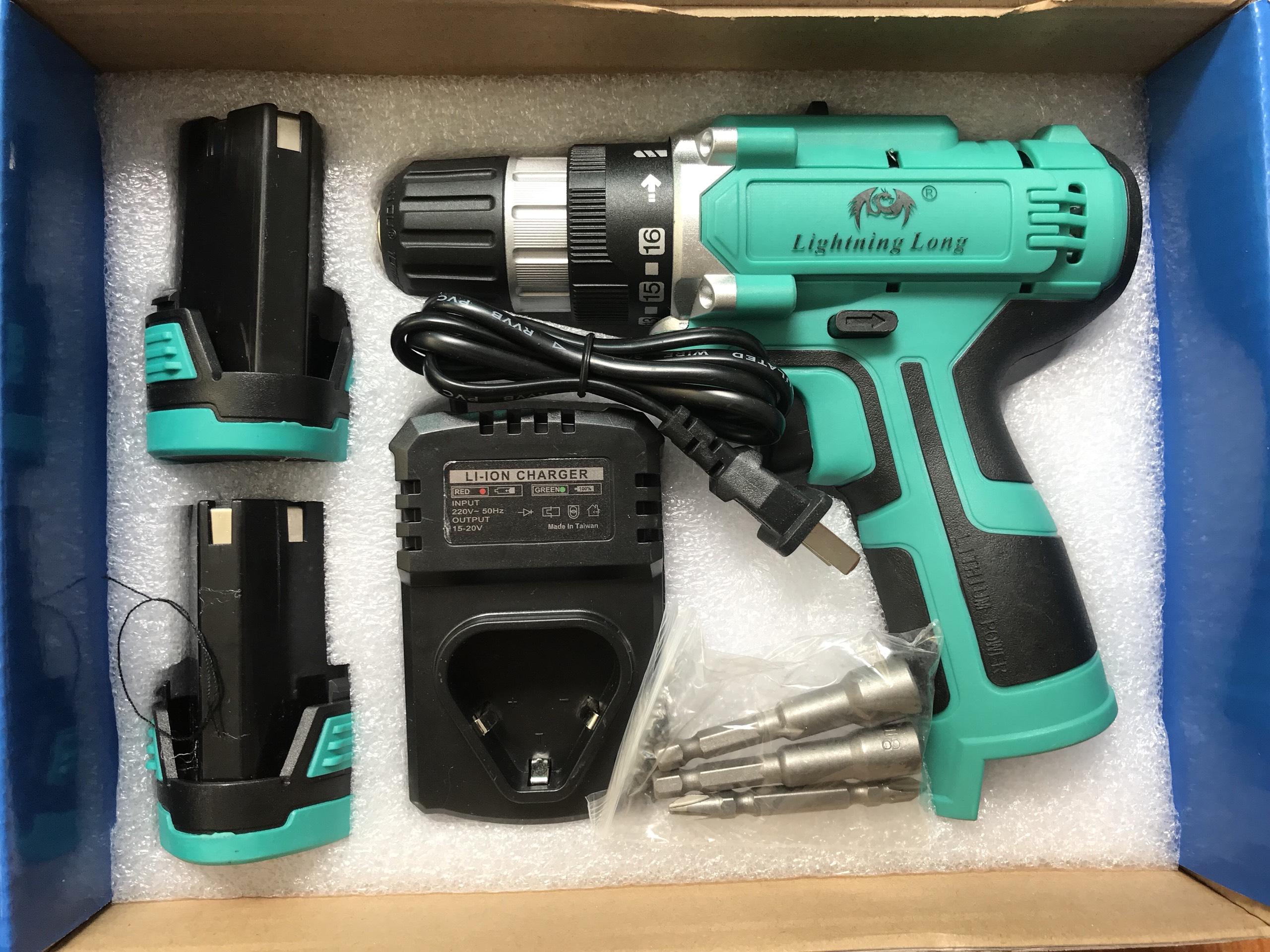 Máy khoan pin 36V-2 LIGHTNING LONG ! Tặng kèm túi chống nước