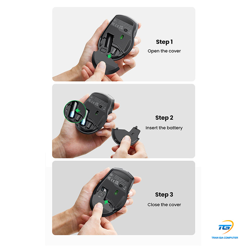 Chuột không dây 2.4G Silent Click 4000 DPI cao cấp Ugreen 15063