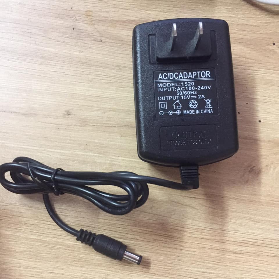 Nguồn Adapter 15V2A sạc loa kẹo kéo