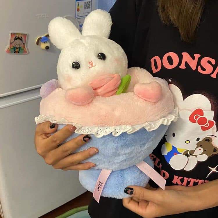 Gấu Bông Thỏ Hoa Xinh Xắn 30cm
