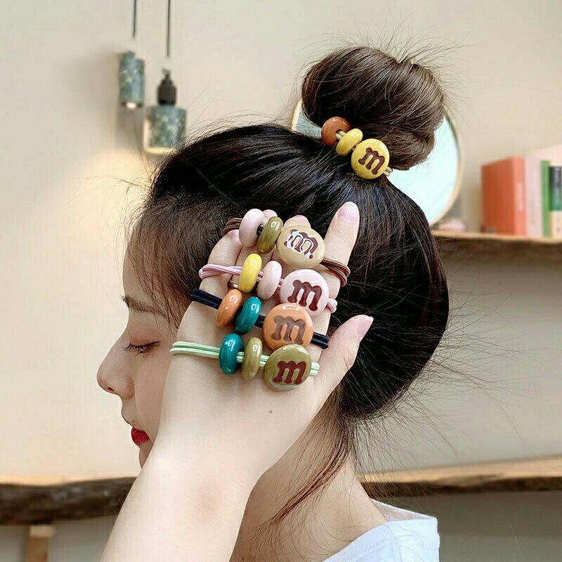Dây Cột tóc kẹo socola M dễ thương