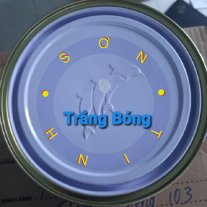 Sơn sắt mạ Kẽm Màu Trắng bóng 1k Dolphin 400g 800g 2700g