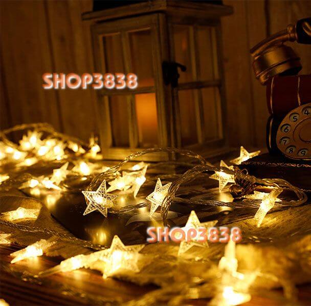 [HCM]Lựa Nguồn (Pin- USB- Điện) Dây Đèn Led Ngôi Sao Dài 6M - 40 Bóng