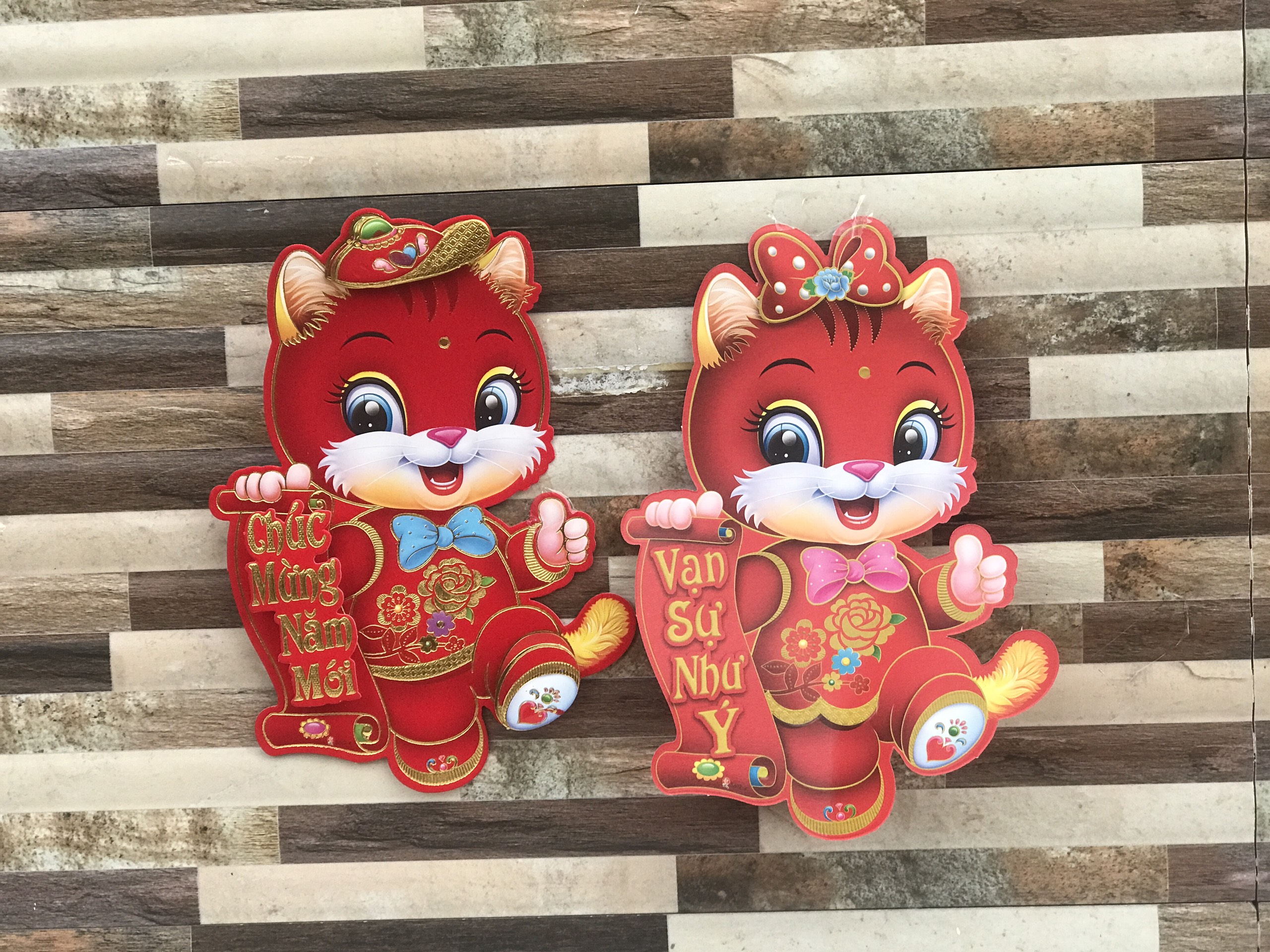 Decal Tết , decal trang trí Tết dán kính, dán tường