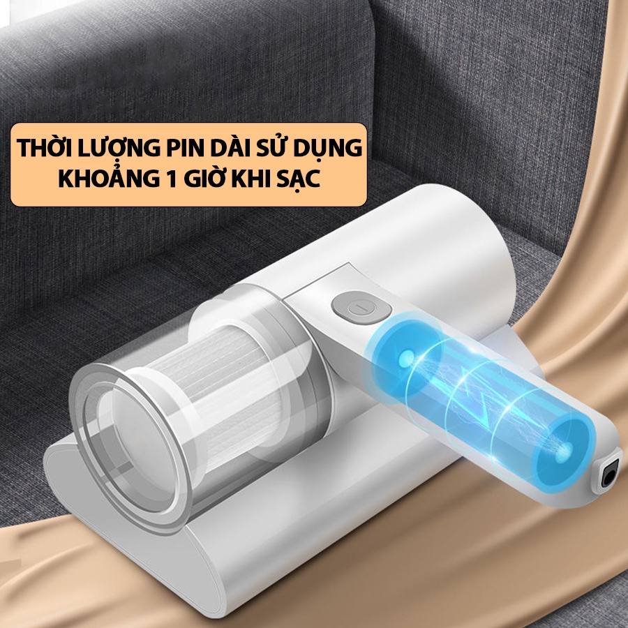Máy Hút Bụi Cầm Tay CHIGO Hút Bụi Sofa Nệm Giường Chăn Đệm Diệt Khuẩn Bằng Tia Uv Lực Hút Mạnh Chống Ồn Tiện Lợi