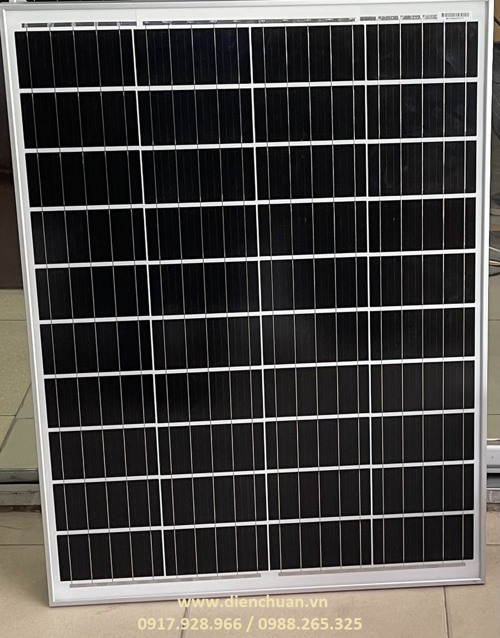 Tấm pin năng lượng mặt trời Mono 100W hàng tốt SX tại Việt Nam