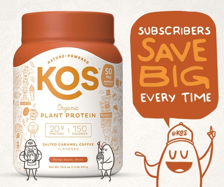 Bột KOS Salted Caramel Coffee Protein Powder 555g