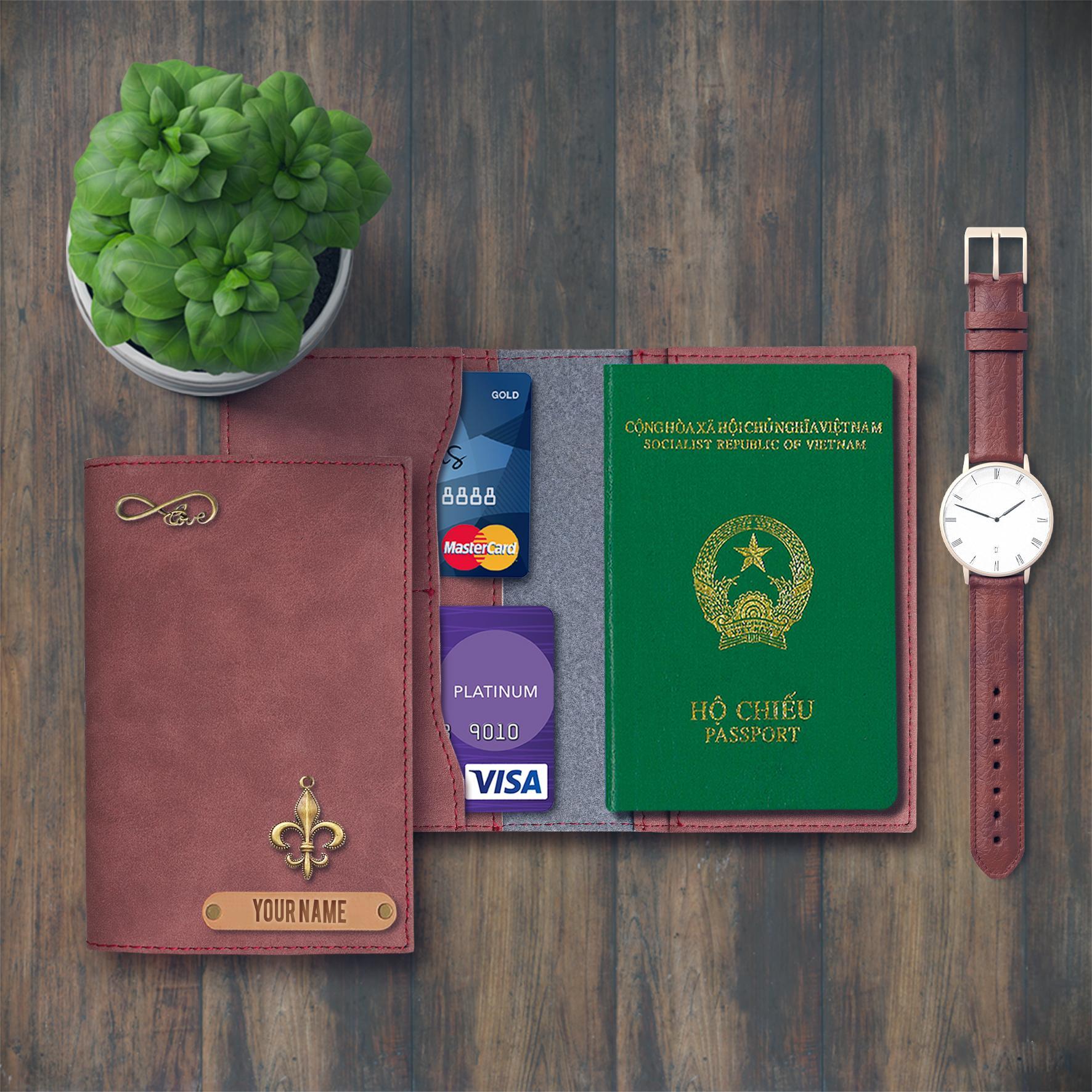 Ví Da Đựng Passport (Khắc tên theo yêu cầu)