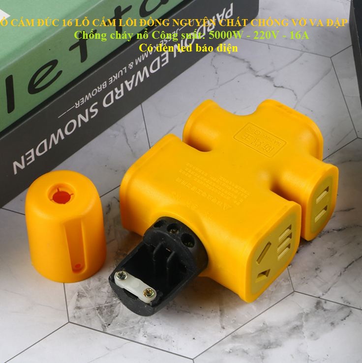 Ổ CẮM ĐÚC KHÔNG VỠ SIÊU BỀN 16 Lỗ