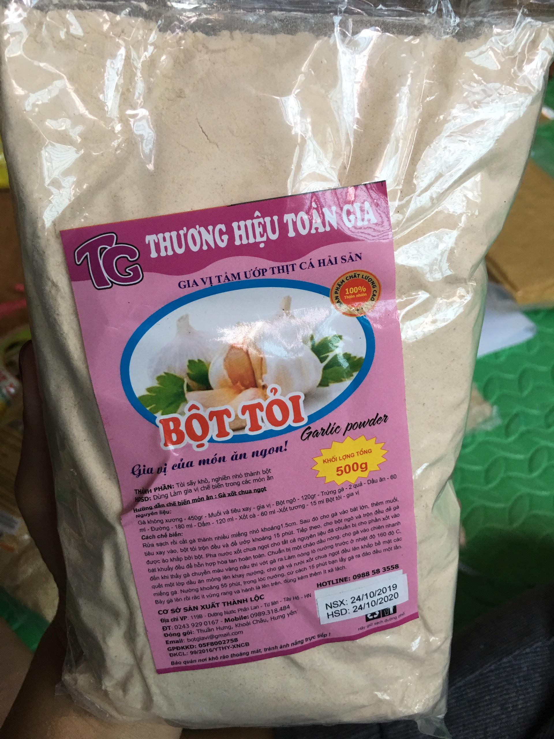 Bột Tỏi Nguyên Chất (Gói 1kg)