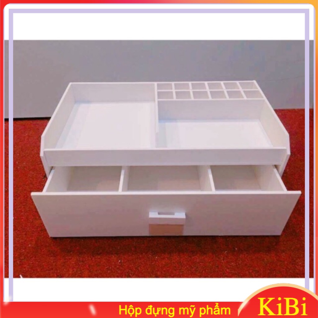 Kệ mỹ phẩm thông dụng đại trắng dài 35cm