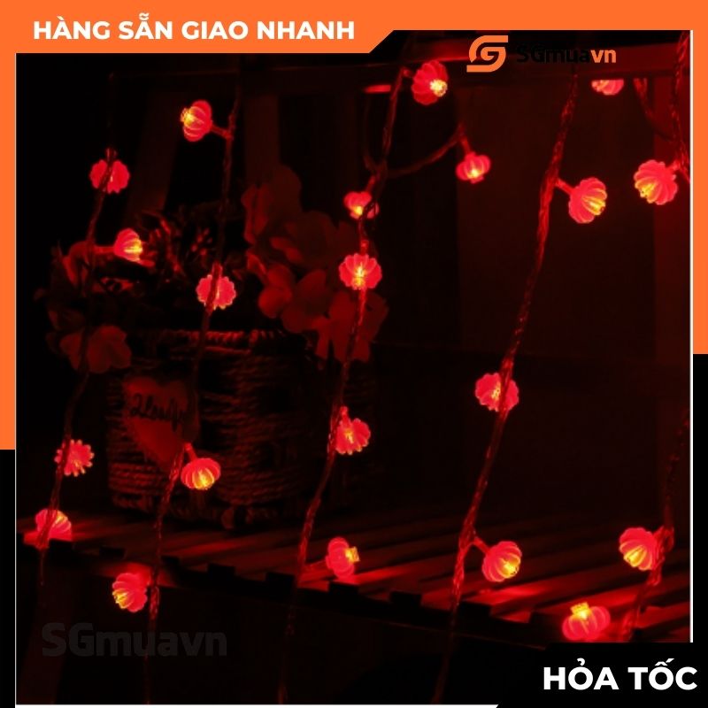 Dây đèn LED hình Lồng đèn Trang trí Nhà cửa