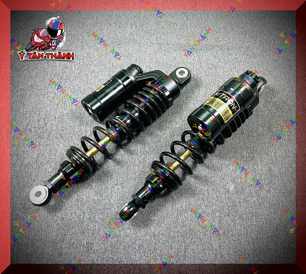 Phuộc sau Wave nitron bình dầu đen ty vàng MS20