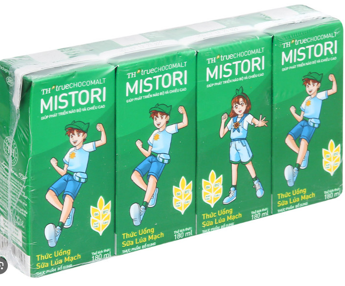 Thùng 48 hộp Sữa Ca cao Lúa mạch TH true CHOCOMALT MISTORI 180ml/Hộp