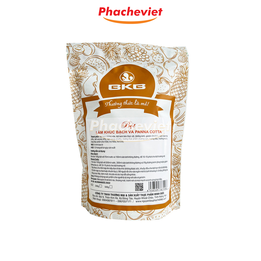 Bột làm Khúc Bạch và Panna Cotta BKB 500g