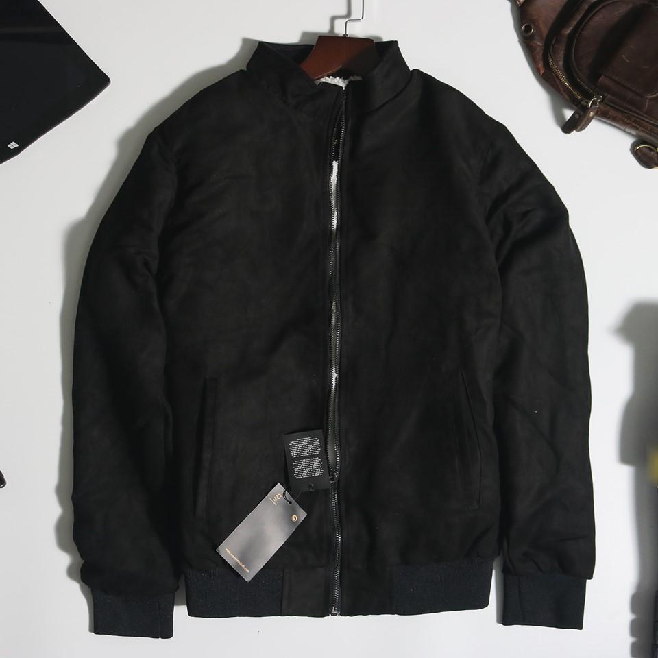 [HÀNG HOT 2019] - ÁO KHOÁC DA LỘN LÓT LÔNG CỪU - MASSIMO DUTTI