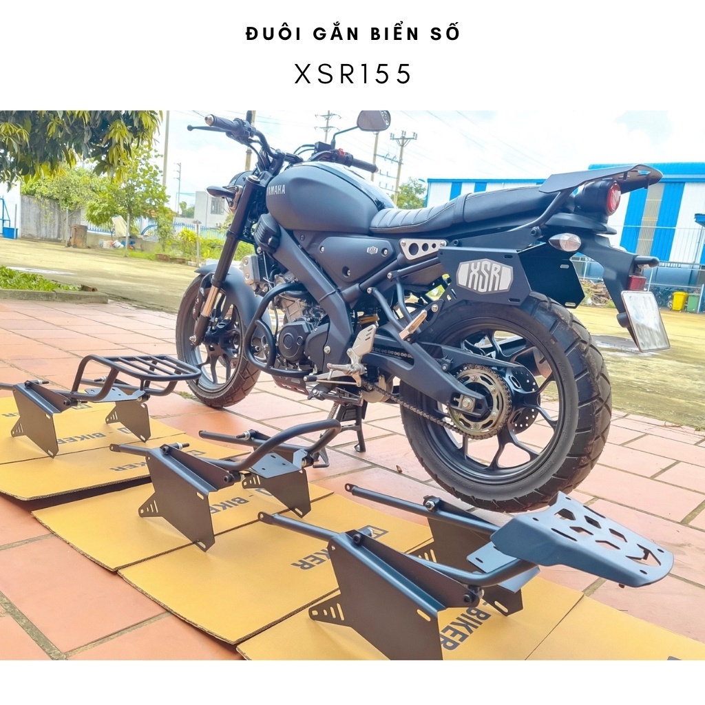Đuôi biển số độ cho yamaha XSR155 gập 2 chiều.