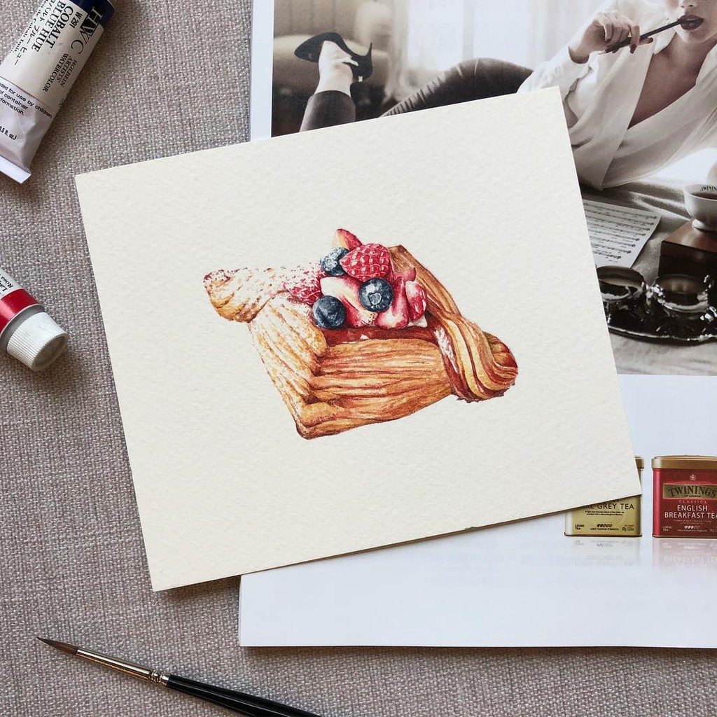 Màu nước hạng hoa sĩ Holbein set 5ml (12/18/24/30/48) màu