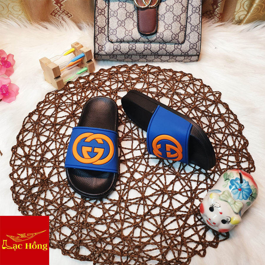 Dép Trẻ Em Thời Trang Gg Xanh Cam