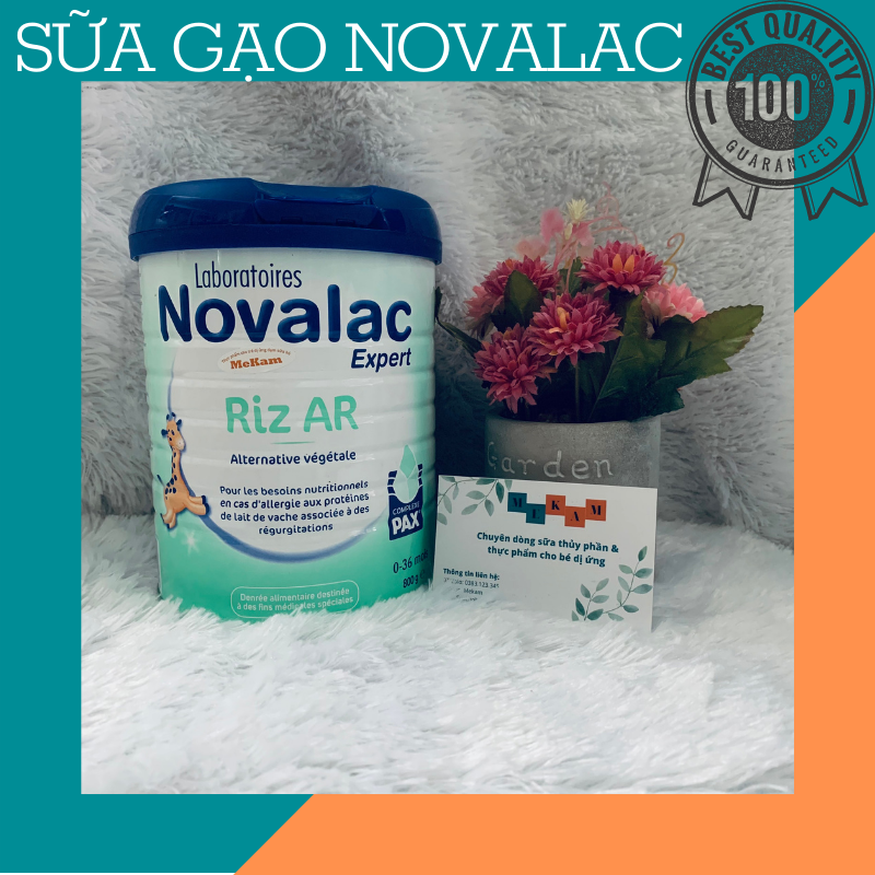 Sữa gạo Novalac Riz AR (Mẫu mới) – Lon 800gam (Trẻ 0-36 tháng)