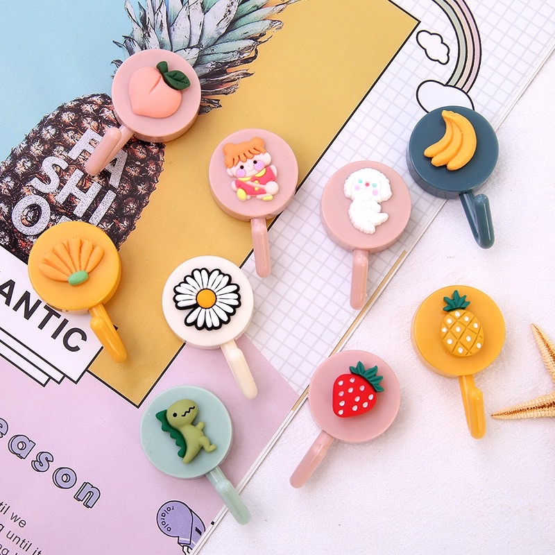 Móc dán tường gắn icon siêu cute, siêu chắc