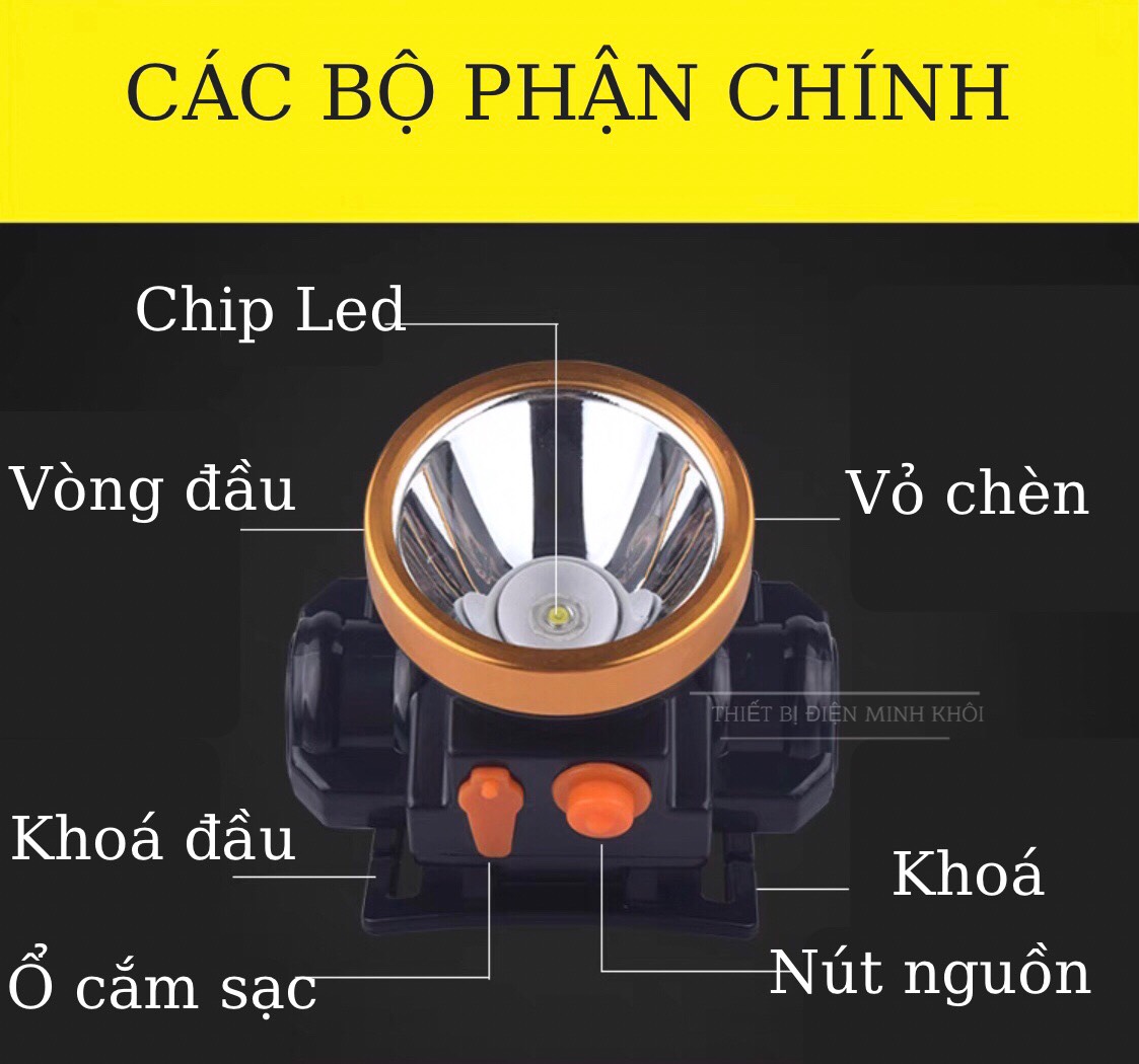 Flashlight tactical head super bright rechargeable power Dawn, the flashlight tactical head rechargeable power battery Buffalo, den doi dau battery Buffalo