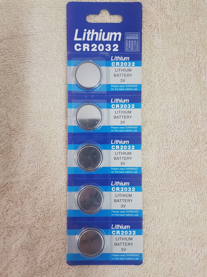 Vỉ 5 viên PIN CMOS lithium CR2032 dùng cho máy tính, laptop, các thiết bị điện, điện tử, Remote Bluetooth