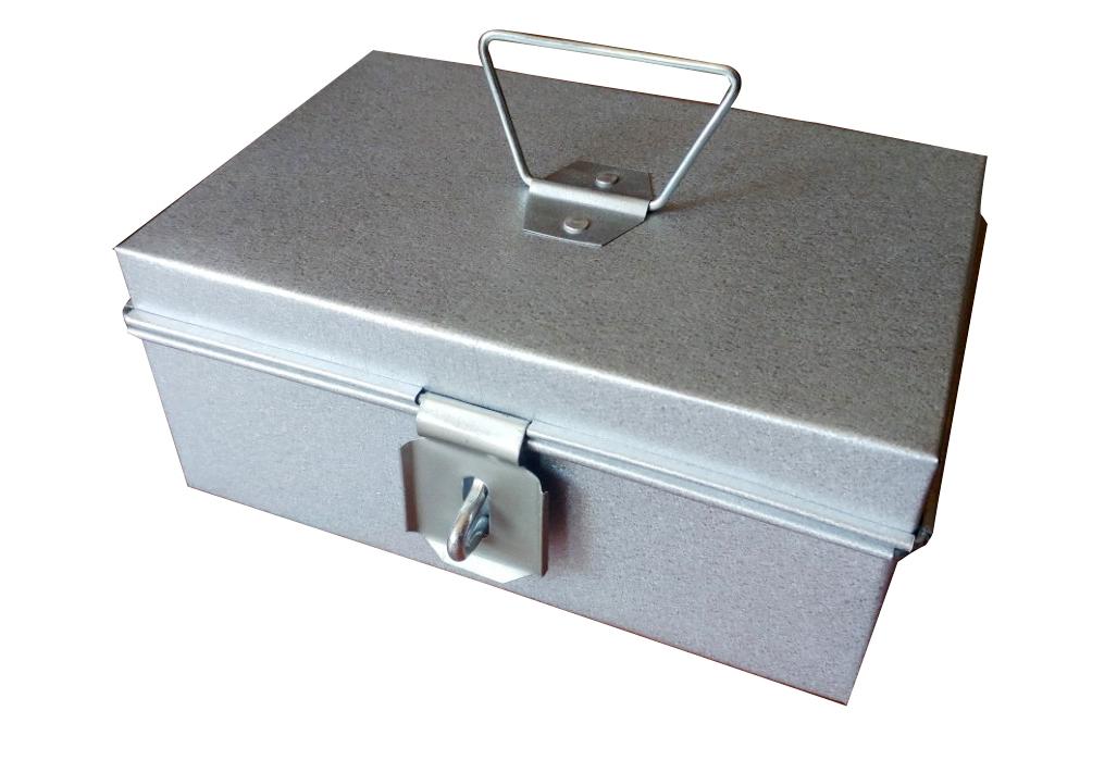 Hòm tôn nhỏ 23x15x10 kèm khóa đựng sách, đồ dùng cá nhân