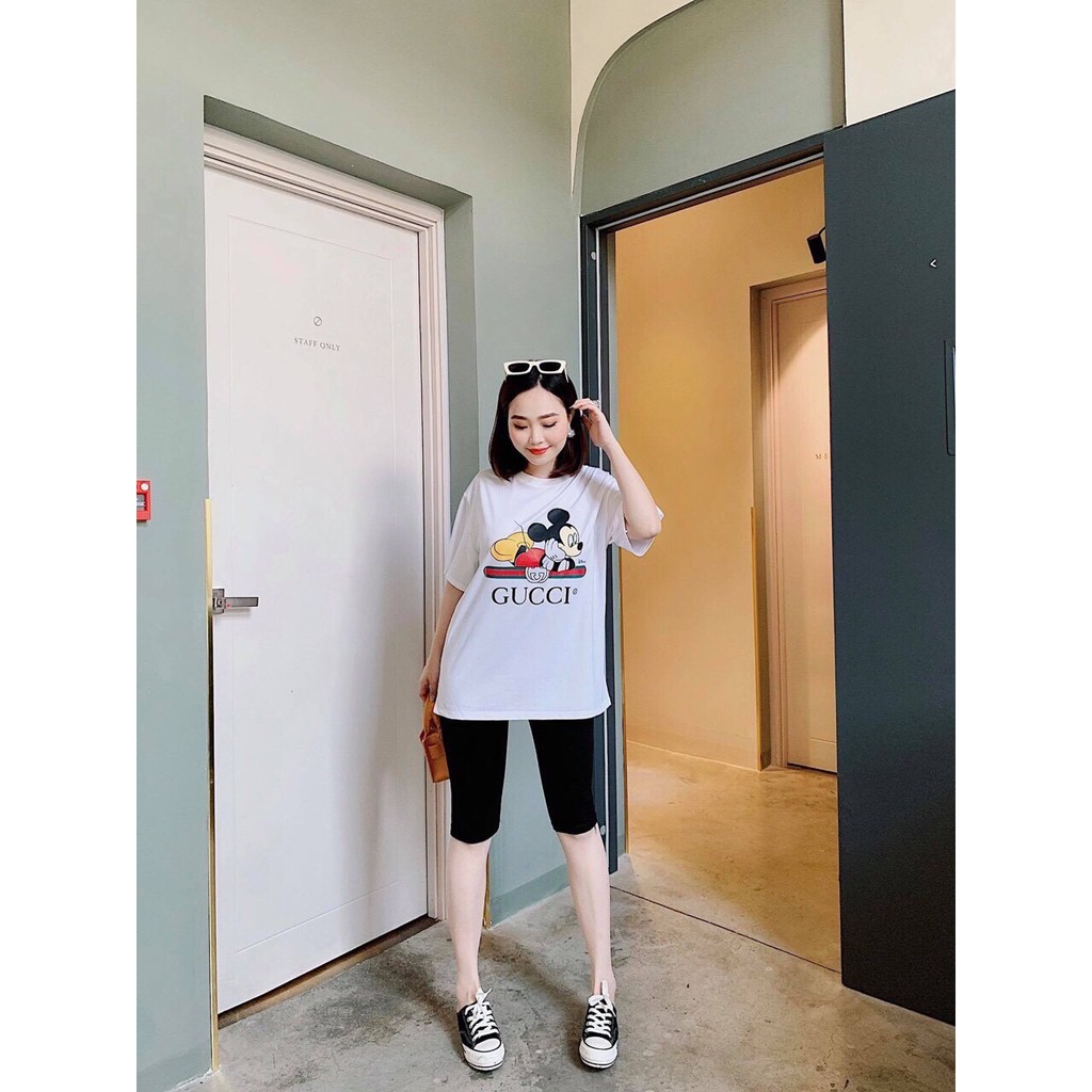 Sét áo phông G c + quần legging lửng