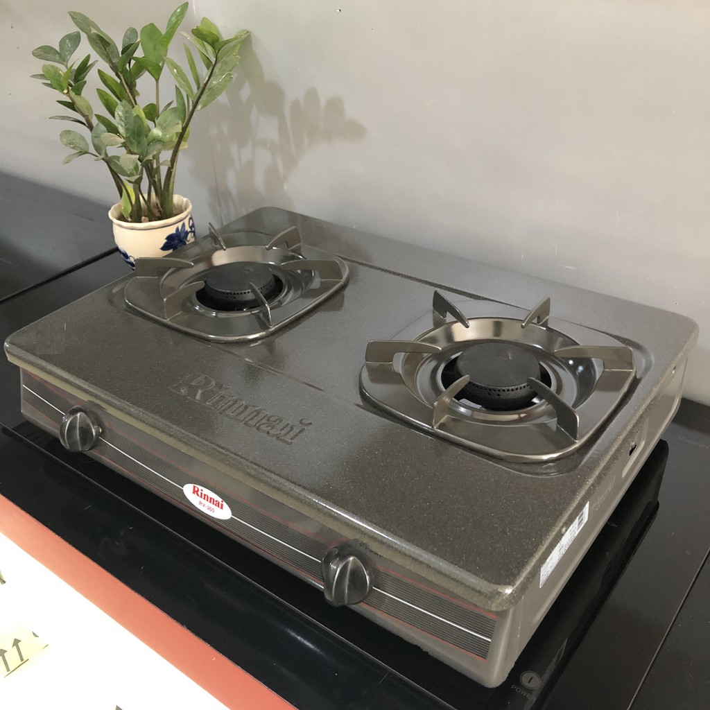 [HCM]Bếp gas đôi Rinnai RV-360 GMN (xám)