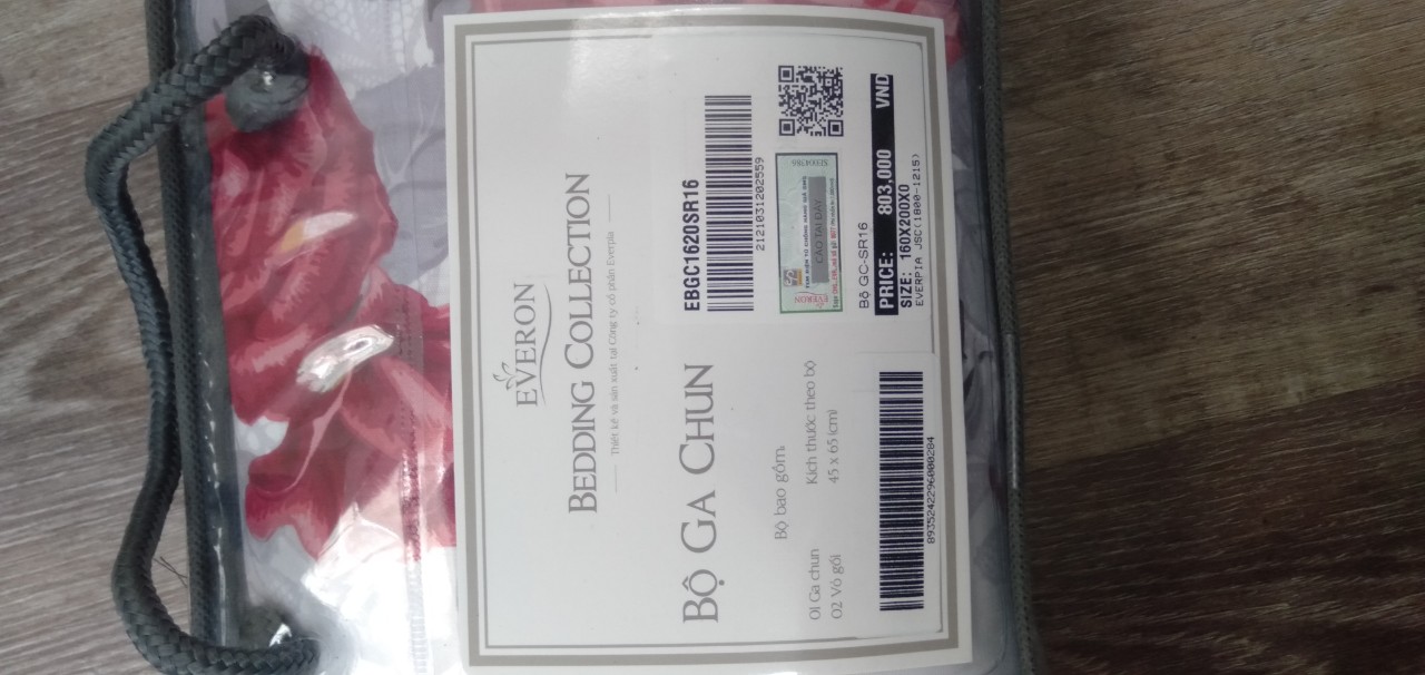 Bộ ga chun Everon SR16 kích thước 200*220