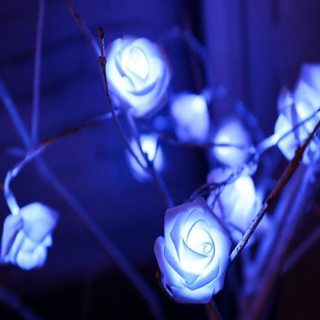 Đèn Led Trang Trí, Dây Đèn Trang Trí Hình Bông Hồng