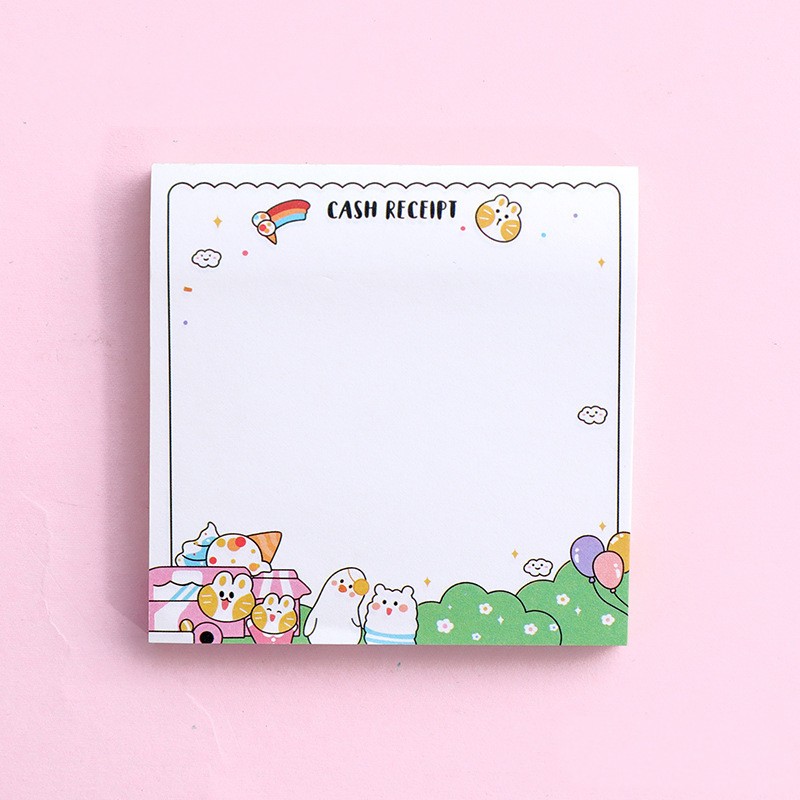 Giấy note 100 tờ cute giấy ghi chú cartoon dễ thương nhiều hình hoạt họa đáng yêu cozy520