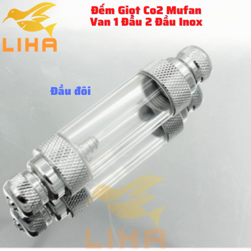 Đếm giọt co2 mufan tích hợp van 1 chiều - chất liệu inox