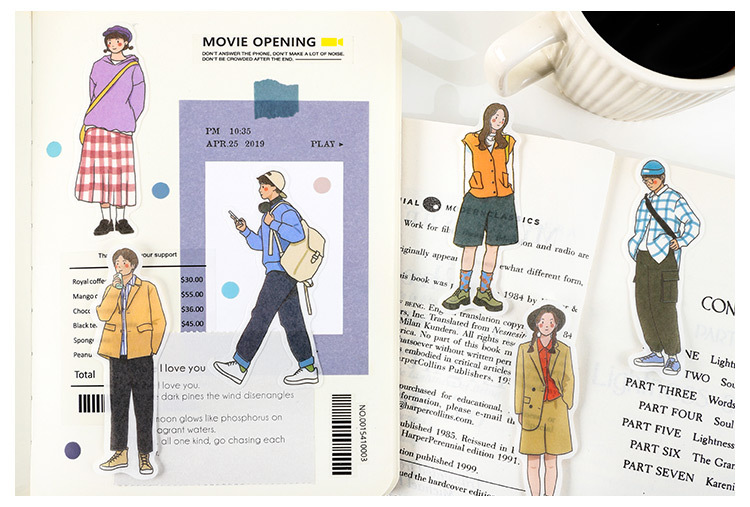 Gói 40 Deco sticker dễ thương (Hàng có sẵn)