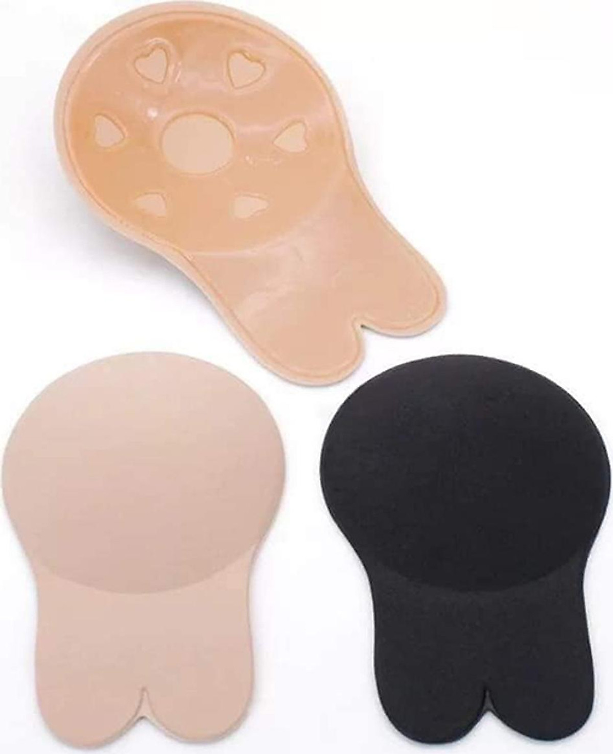 Miếng Dán Silicon Vải Tai Thỏ Nâng Ngực (4 Miếng Ngẫu Nhiên)
