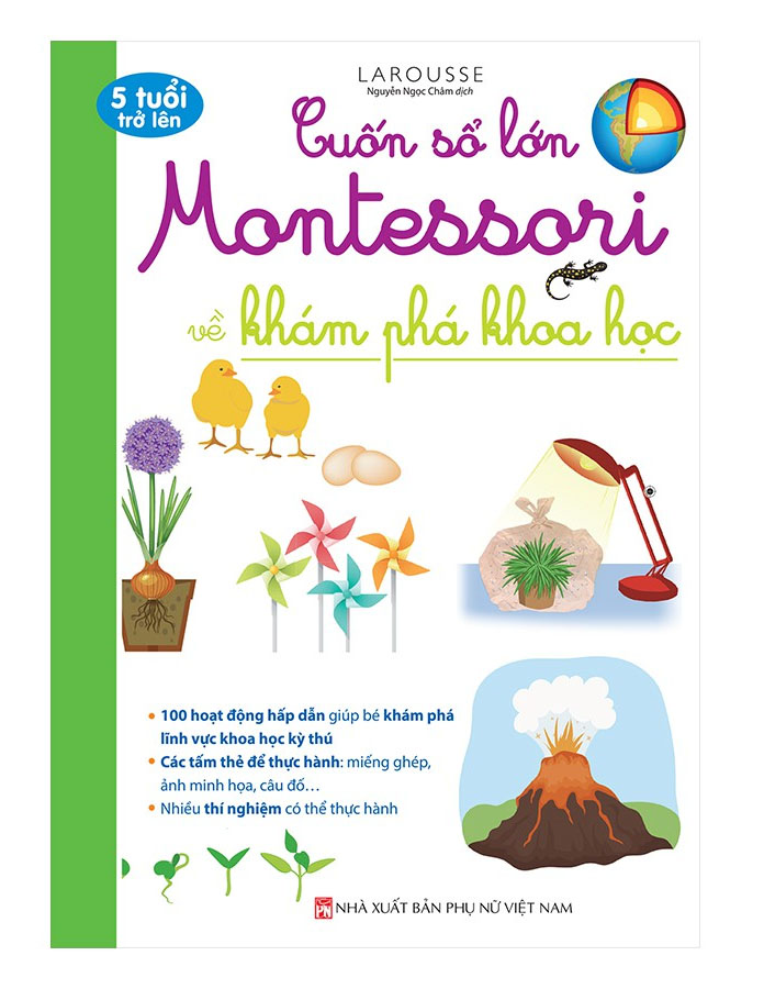 Cuốn sổ lớn Montessori về khám phá khoa học (bìa mềm)