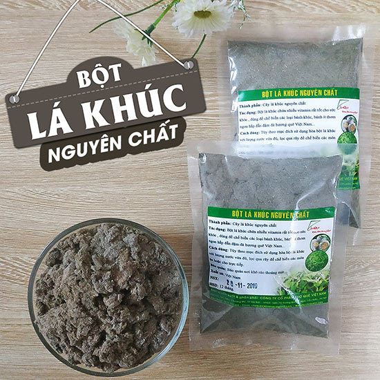 Bột lá khúc 100g nguyên chất 100% từ lá khúc rau khúc chuyên dùng làm bánh khúc, xôi khúc