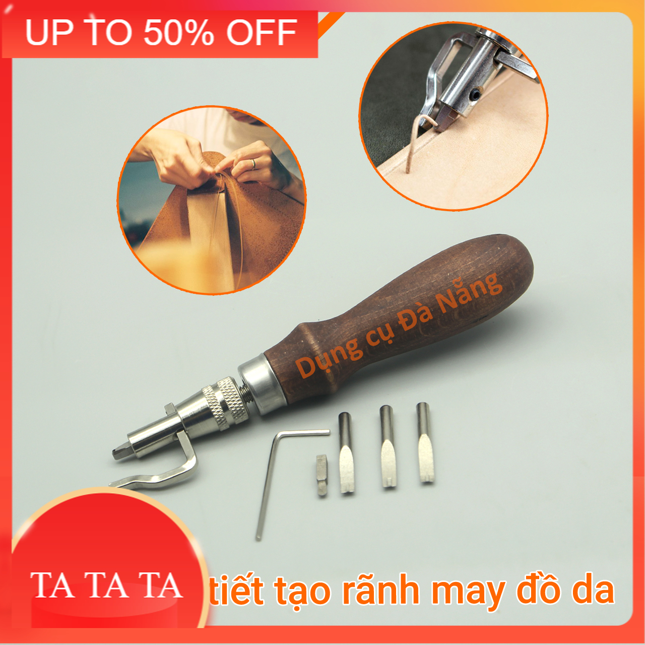 Dụng cụ tạo rãnh may đồ da