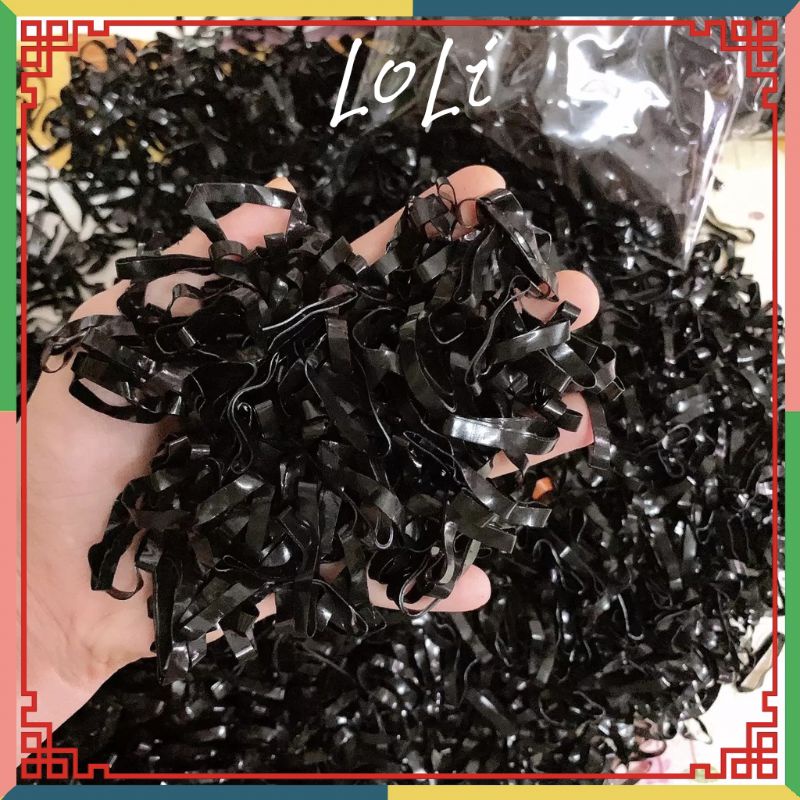Thun Cột Tóc Đen Và Nhiều Màu Siêu Dai (50g - 100g) - loli