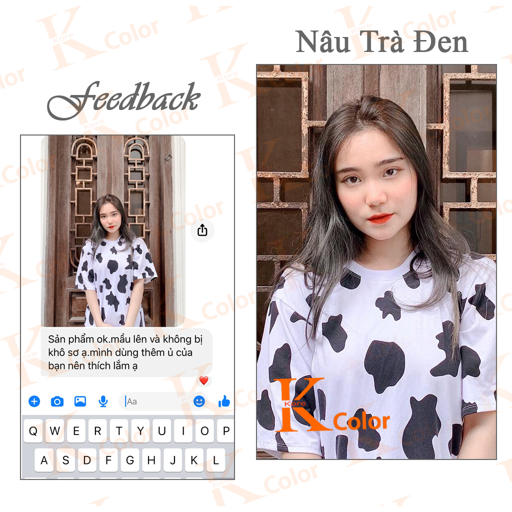 Thuốc nhuộm tóc NÂU TRÀ ĐEN kcolor