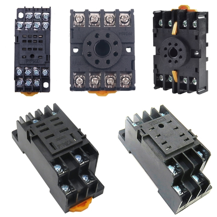 Chân đế timer relay PYF08A, PYF14A PF083A, PTF08A, PTF14A....đa dạng mẫu mã