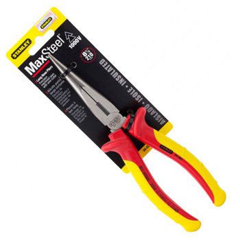 Kềm nhọn cao cấp 8'' cách điện 1000V Stanley 84-007