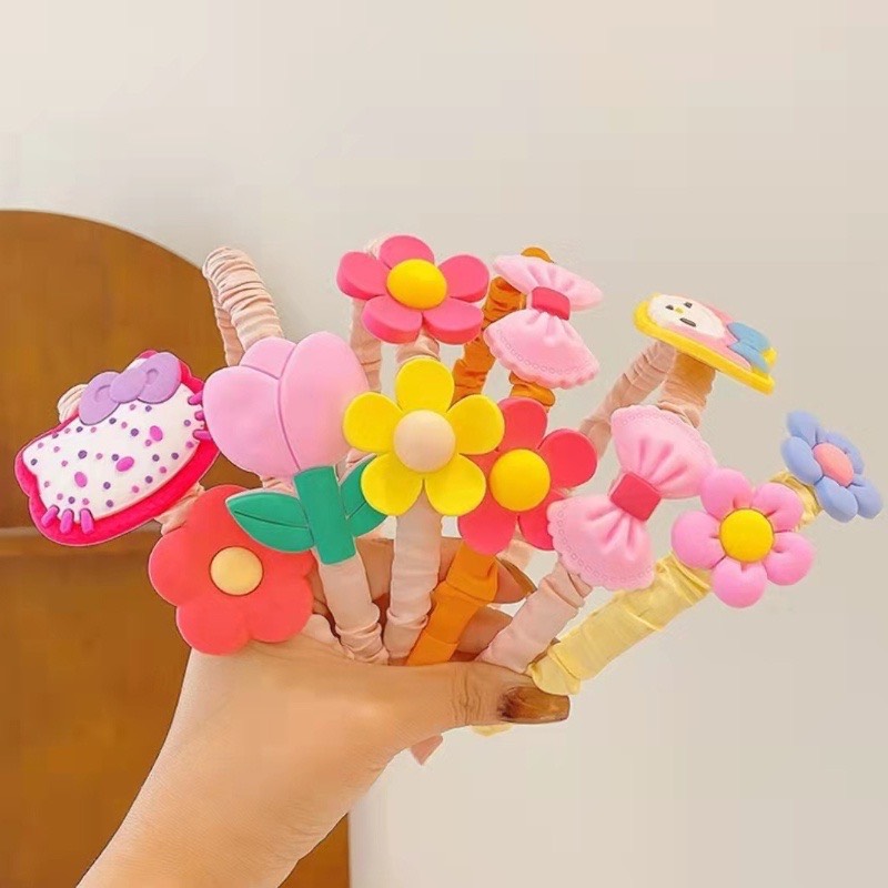 Băng đô cài bờm tóc hoạt hình siêu yêu cho bé