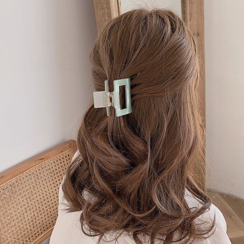 Korean women's acetate square hairpin