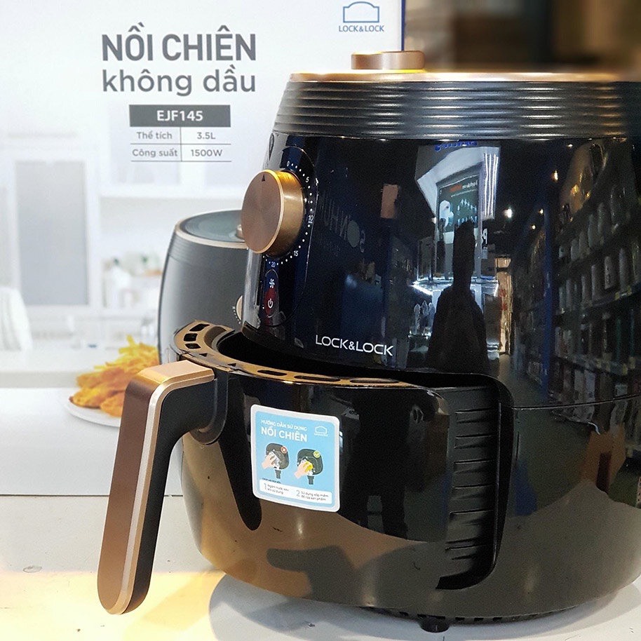 nồi chiên không dầu lock&lock 3.5l EJF145 bảo hành 12 tháng
