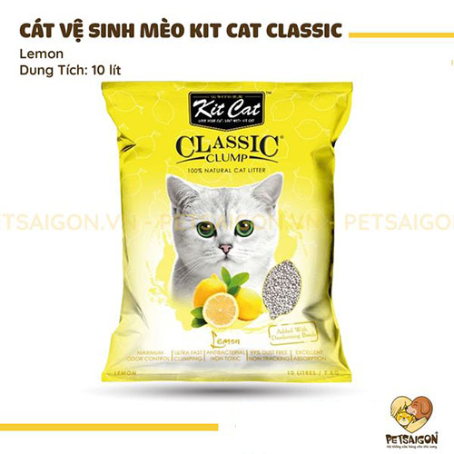CÁT VỆ SINH KITCAT 10L - 7KG CHO MÈO